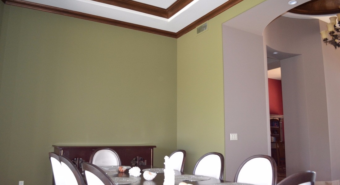 custom interior paint and crown molding