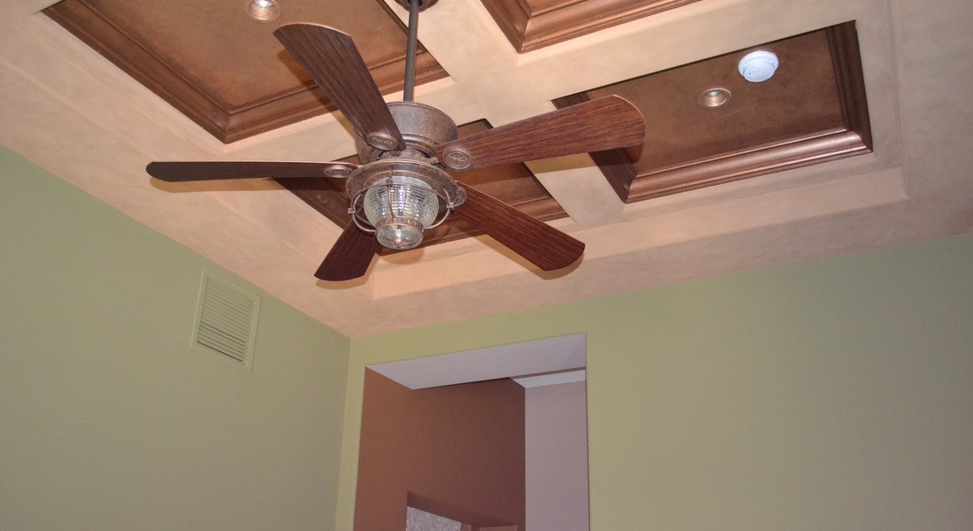 custom living room ceiling paint detail